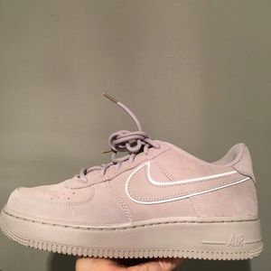 Suede grey/purple Nike Air Force!
